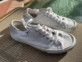 Hurley Women Ceta White Canvas SneakersShoes Size 6M Canvas