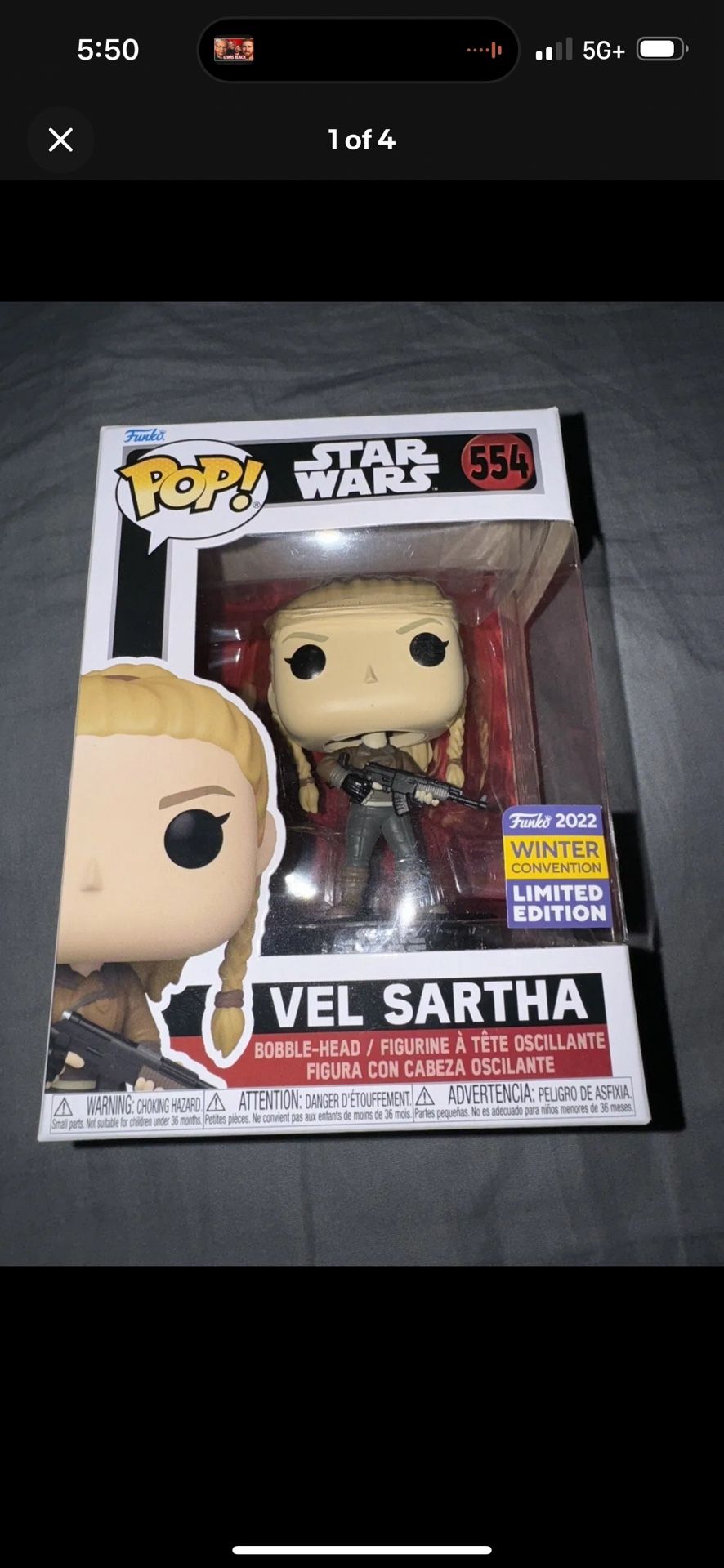 Funko Pop! Vinyl: Star Wars #554 - Vel Sartha (2022 Winter Exclusive)
