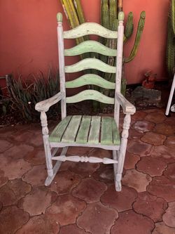 Wood rocking chair