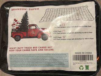 Heavy Duty Truck Bed Cargo Net - 5X7 ft