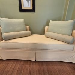 Upholstered Material Fabric Lounge Sofa Loveseat