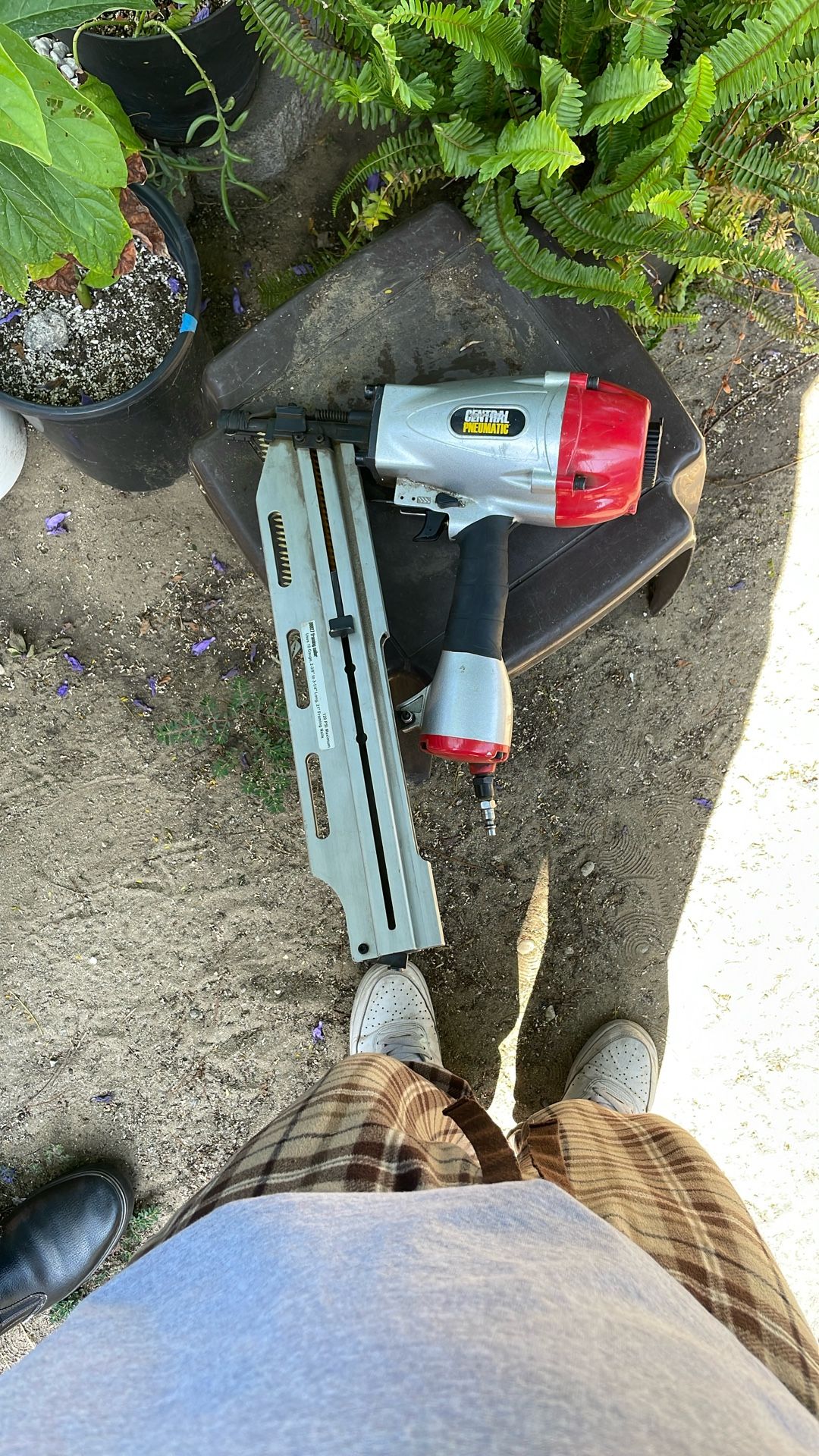 Central Pneumatic Nail Gun
