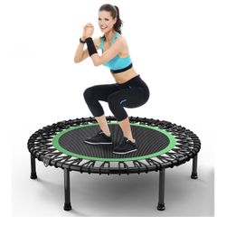 Brand New 40"Rebounder Trampoline for Adults with Bungee Cords, Portable Fitness Exercise Mini Trampoline