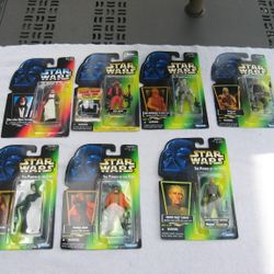 Lot of 7 Star Wars Power of the Force Action Figures~New & Sealed!
