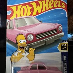 New Hot Wheels Case F 2026 Screen Time 3/10 The Simpson Family Car Pink