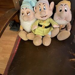 Classic Disney Snow White Plush Dwarf Dolls