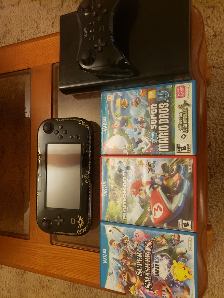 Nintendo Wii U with Games