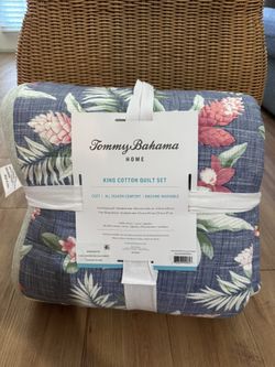 Tommy Bahama King Cotton Quilt Set