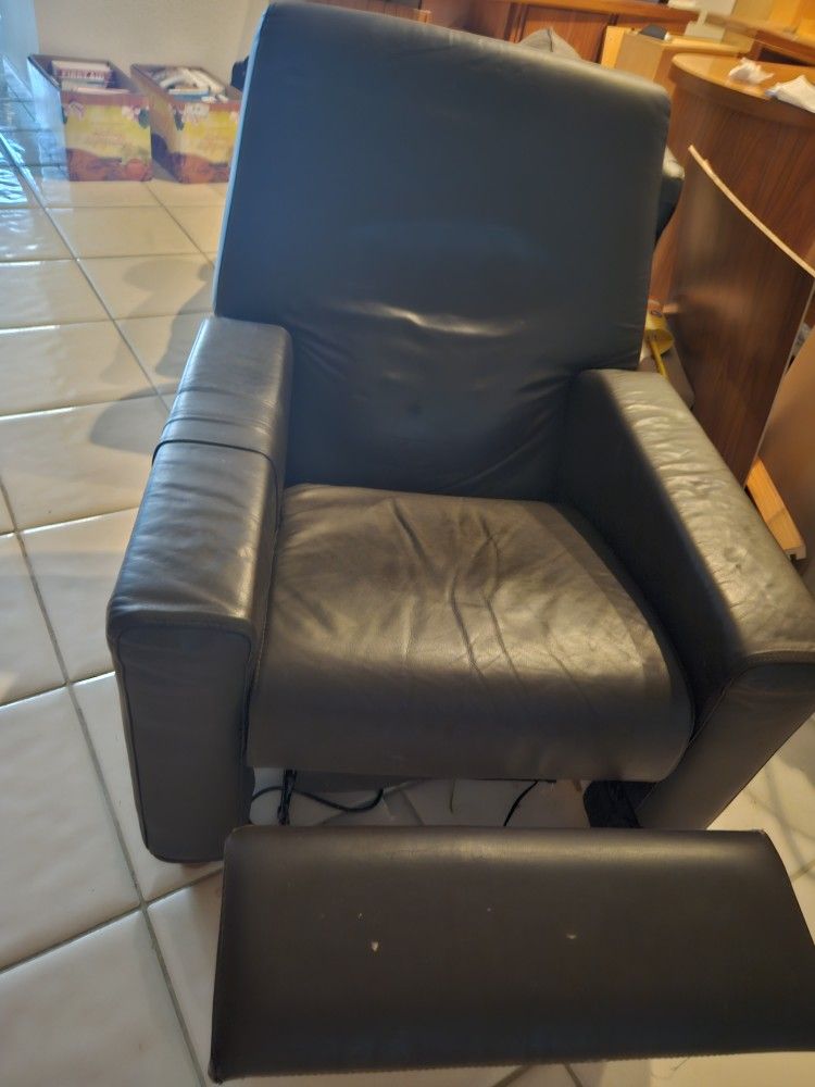 Leather armchair.