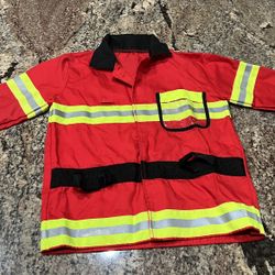 New Melissa And Doug Fire, Chief Jacket Costume For Kids Ages 3 To 6 Halloween Dress Up