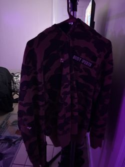 camouflage bape zip up