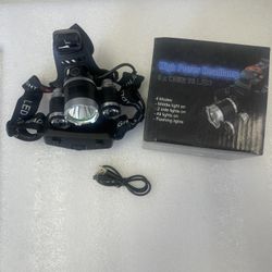 Rechargeable LED Head Torch Lamp Headlamp Headlight Flashlight Lamp