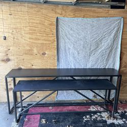 Long Black Metal Sofa Table Set Of 2 Store Furniture Store Front Home Furniture