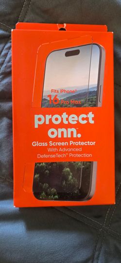 Onn Glass Screen Protector for iPhone 16 Pro Max