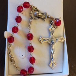 Rosemary With Crystal Beads Marked ITALY !