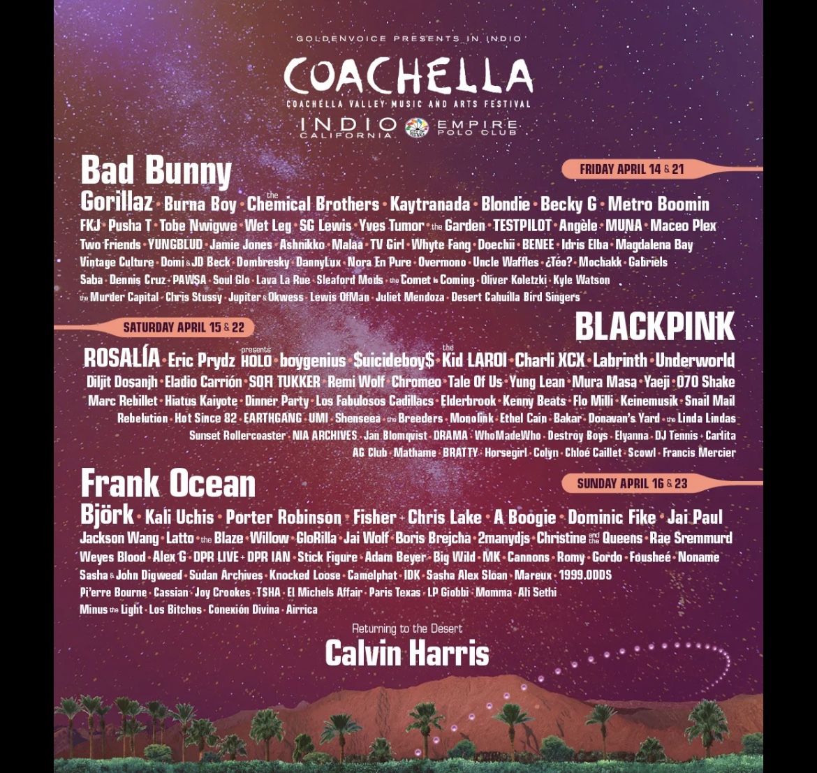 Coachella 2023 Weekend 1
