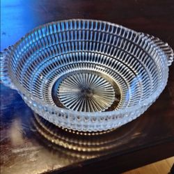 2 Vintage Flawless Glass Bowls