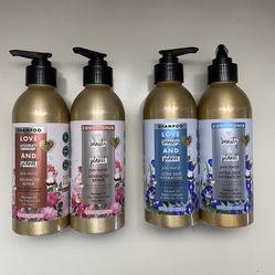 Love,Beauty & Planet shampoo & conditioner pairs