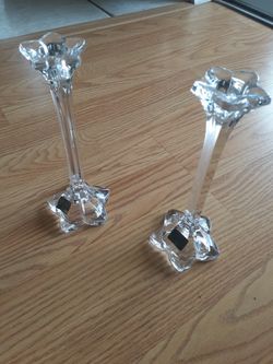 Mikasa Crystal Candlestick Holders