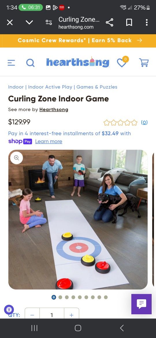 Hearthsong Curling Game