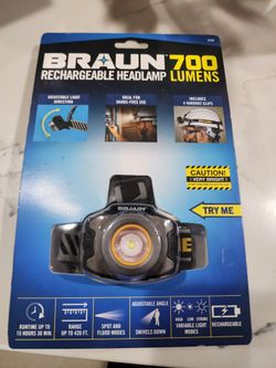 Braun 700 Lumen Rechargeable Headlamp