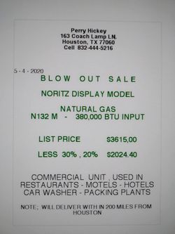 Commercial water heater