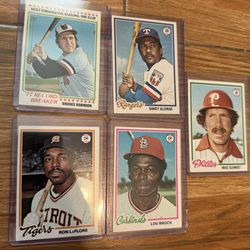 1978 Topps Lot Baseball Cards