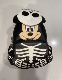 Loungefly Disney Skeleton Mickey Mouse Glow Mini Backpack