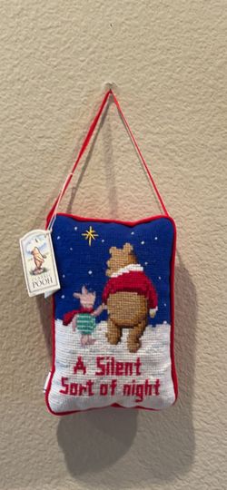  Classic poo Christmas pillow NWT