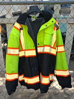 Tu Glow,  (Model  No.):SJ702,  Yellow/Black/& Orange stripes!,  3XL