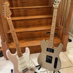 Squier Contemporary Telecaster (Mint) Classic Vibe Stratocaster (Mint)