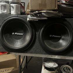 2 Q Power 15 Inch Subwoofers