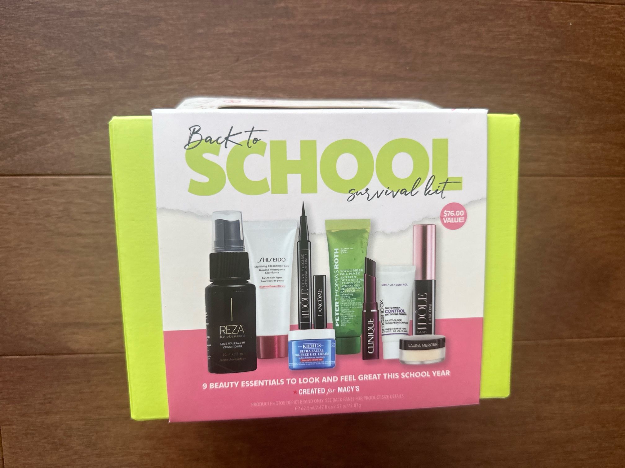 New! Macy's Back To School Survival Kit. Mini beauty items. Kiehl’s, Lancôme