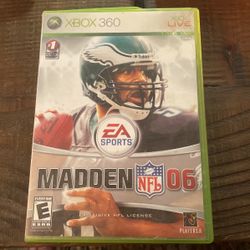 Xbox 360 Madden 06 And 08 