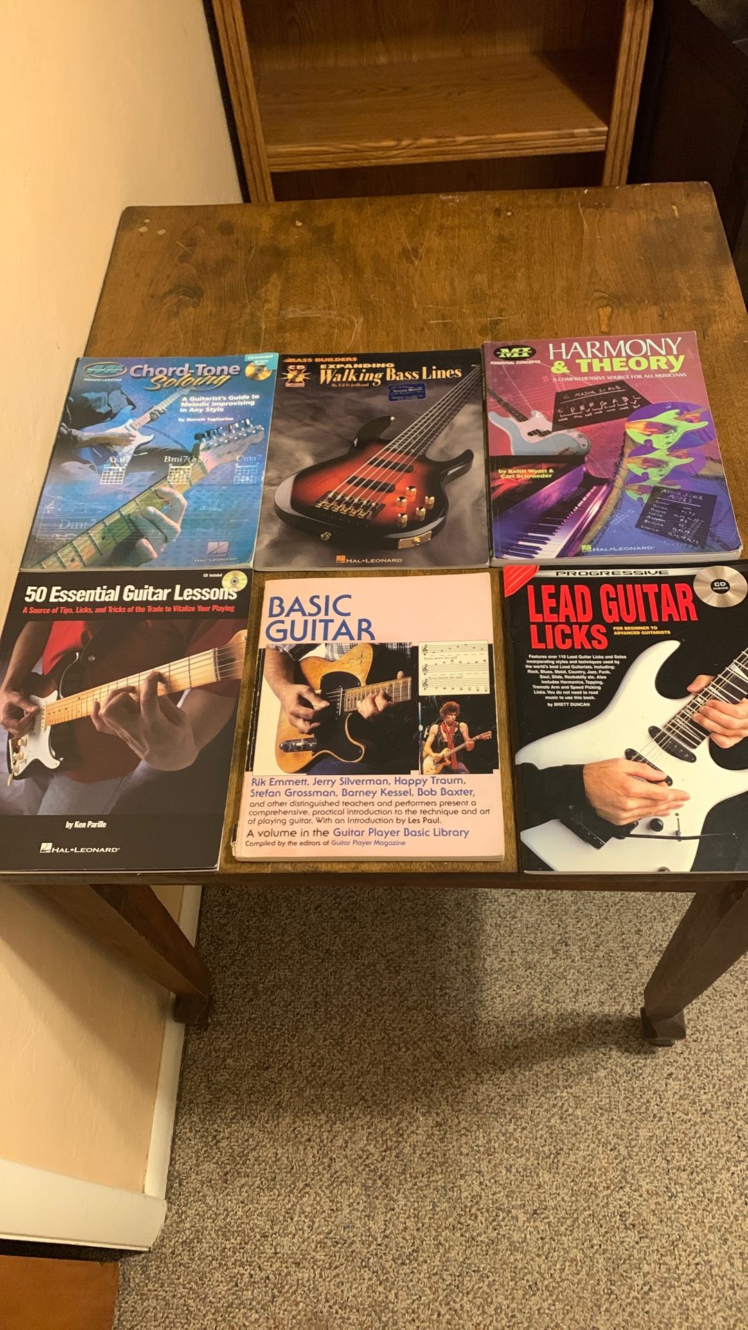 For Guitar Enthusiasts Lot. 6Books/4CDS. Good