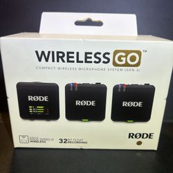 RØDE Wireless GO III (Gen 3) – Compact Wireless Mic – Pristine Audio, 32-bit Float Recording, Automatic Level Control, for Phones, Cameras and Compute