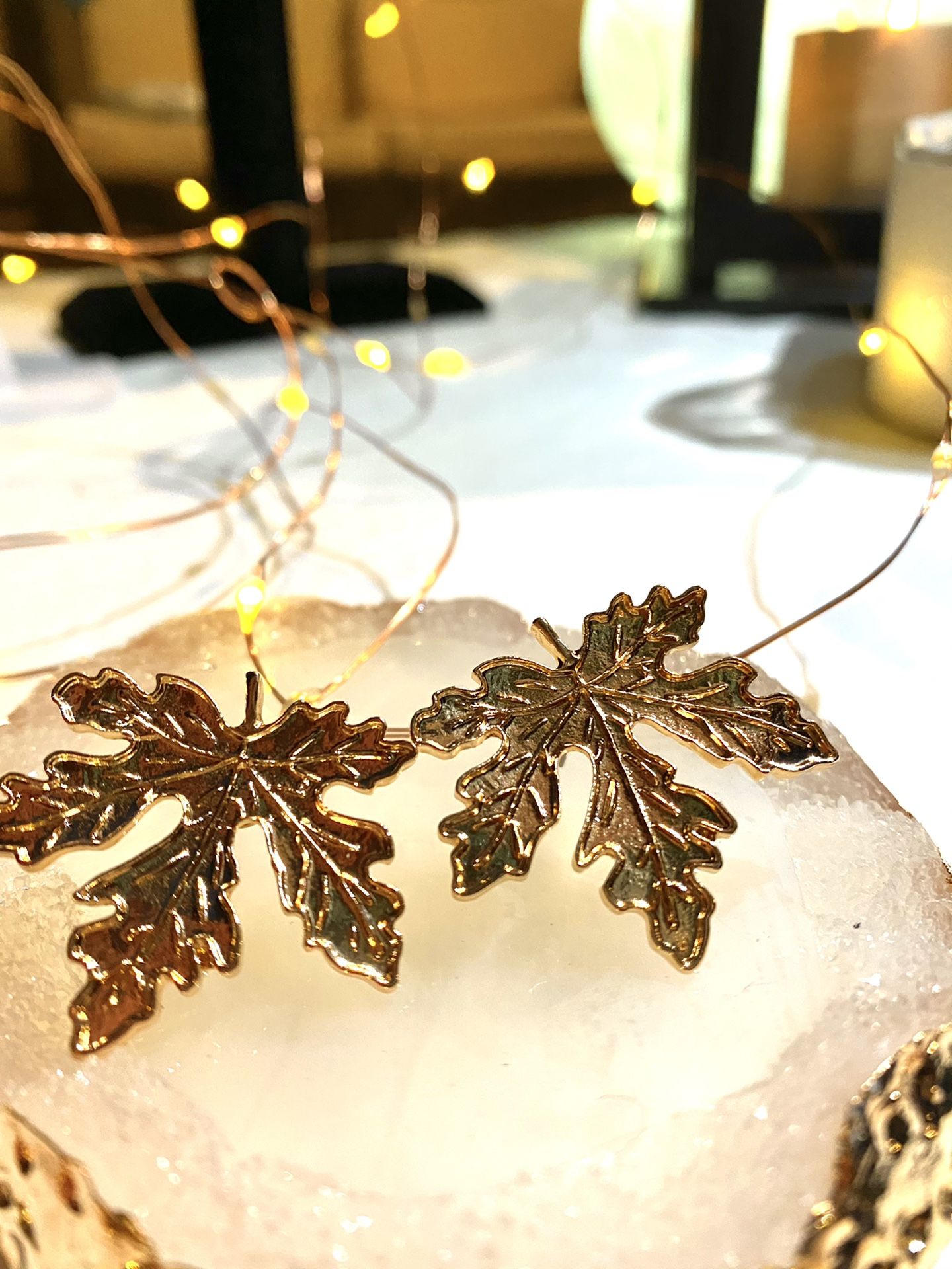 Leaf me along studs $8 each pair