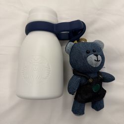 Starbucks White/blue Water Bottle