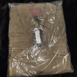 Paige Olive Jean Jacket Sz Xl