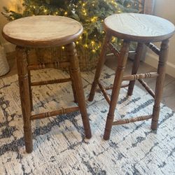 Vintage Counter / Bar stools 