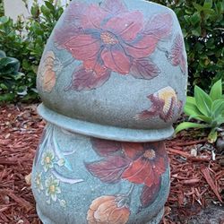 Tall Ceramic Pot Or Smaller One