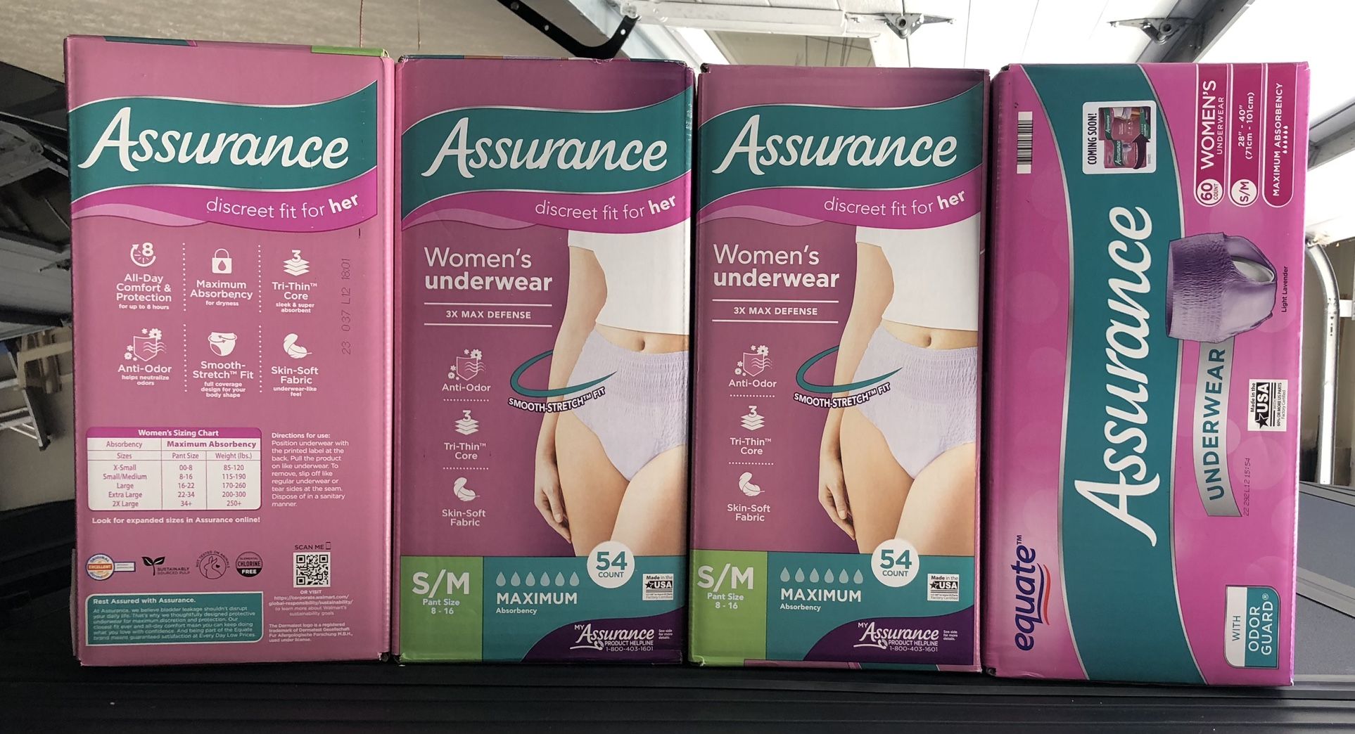 Adult Underwear 5 Packs (Women’s S/M)