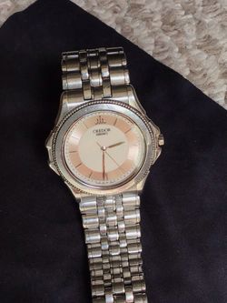CREDOR , Pacific -18k white gold bazel 35x37mm