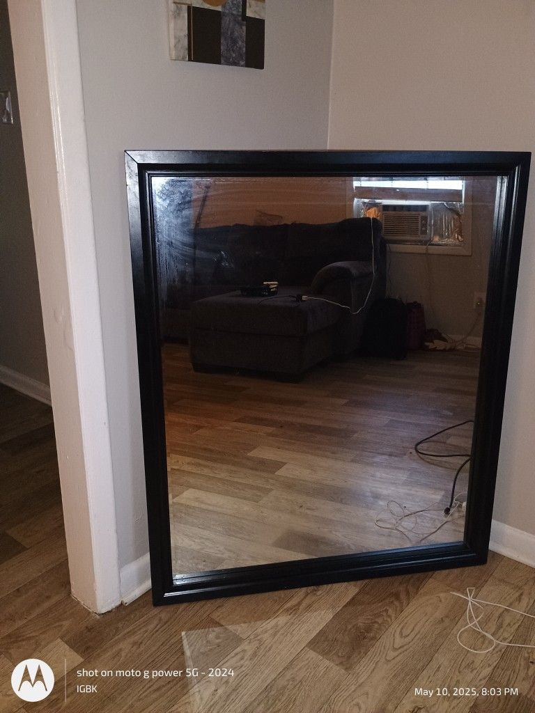 Mirror Dresser Microwave Trashcan 