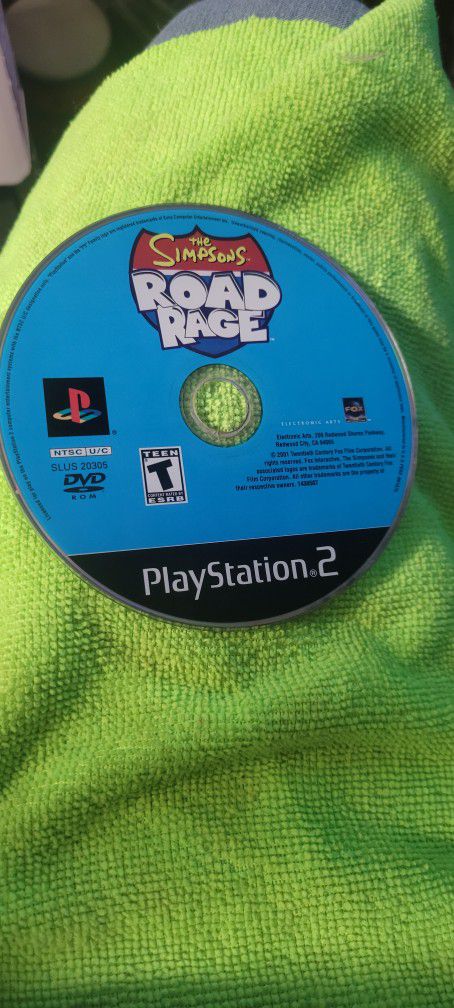 The Simpsons Road Rage PS2 Disc Only 