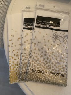 3 Plastic Table Clothes 