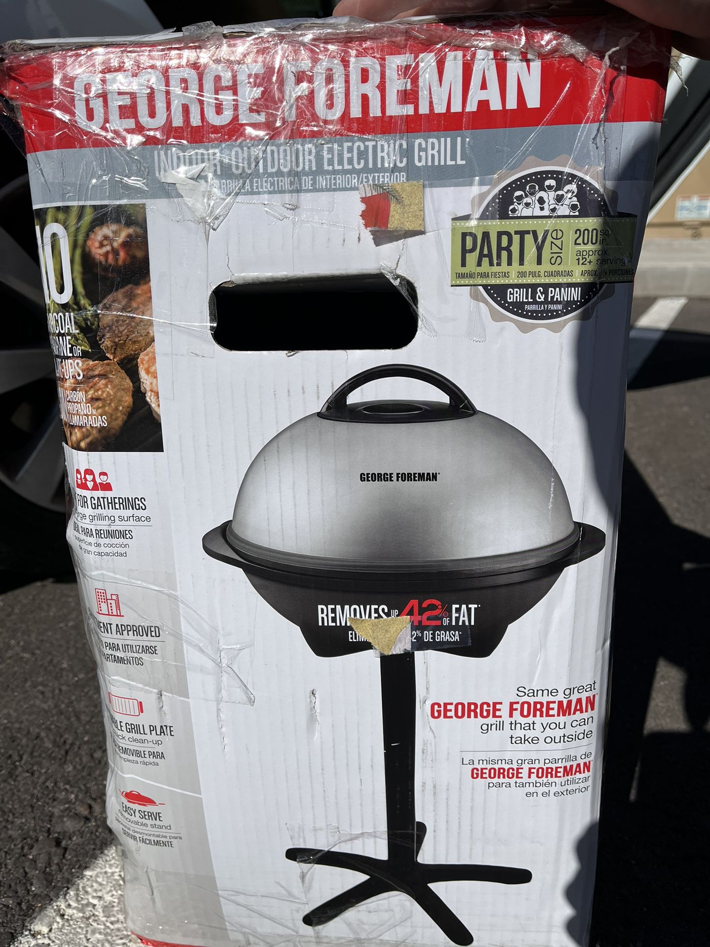 George Foreman Indoor / Outdoor Electric Grill for Sale in Johnston