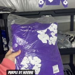 Purple Denim Tears Hoodie 