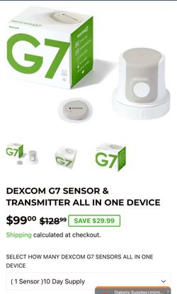Dexcom G7 sensors