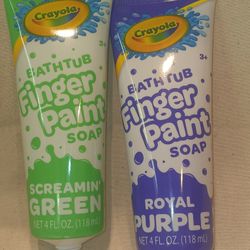 Finger Paint Soap - Green & Purple